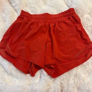 lululemon athletica Vibrant Red Athletic Shorts